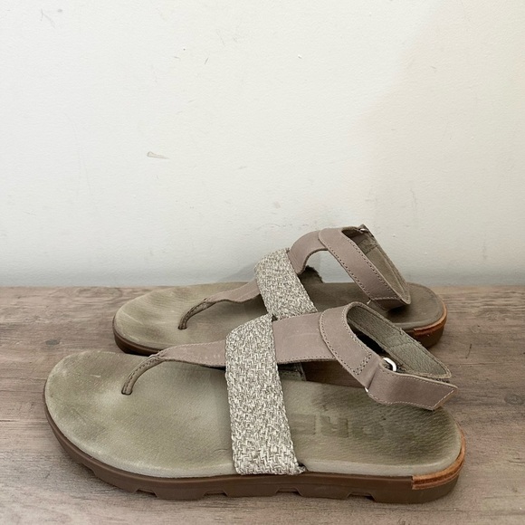 Sorel Women's Torpeda Ankle Strap Sandals Slingback Hook and Loop Size 12 - Picture 1 of 6